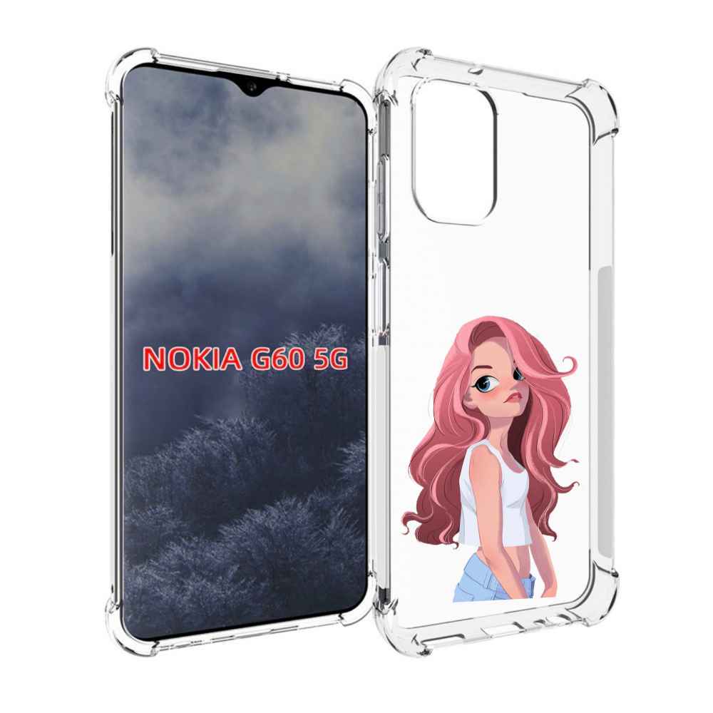 

Чехол MyPads Мультяшный-арт-девушки женский для Nokia G60 5G, Прозрачный, Tocco