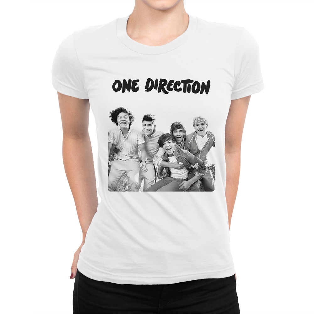 

Футболка женская DS Apparel One Direction 556020-1 белая S, Белый, One Direction 556020-1