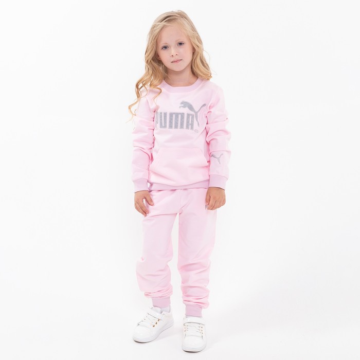 

Костюм для девочки PUMA (свитшот, брюки), розовый, 122 (7 лет)