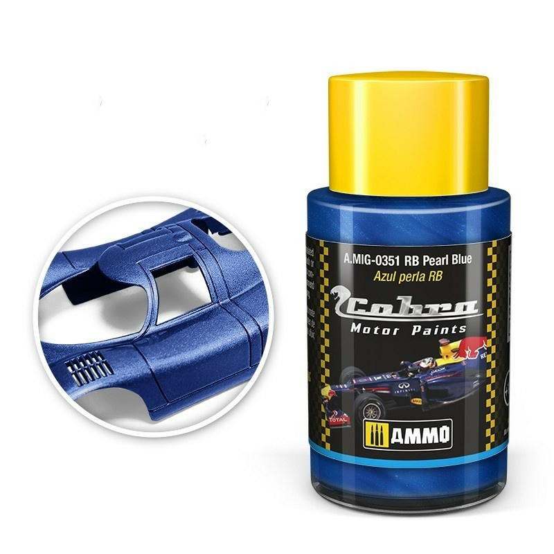 

Акриловая краска Ammo Mig Cobra Motor RB Pearl Blue AMIG0351х, Жемчужно-голубой