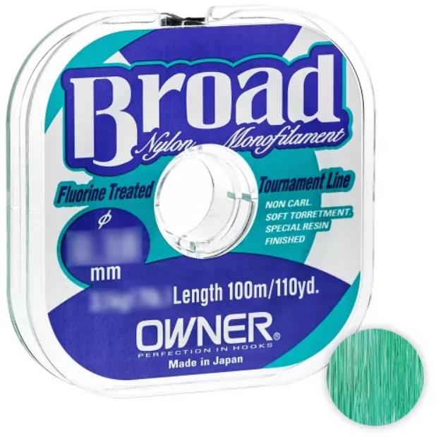 

Леска Owner Broad 100м. 0.33мм. MIST GREEN, Broad