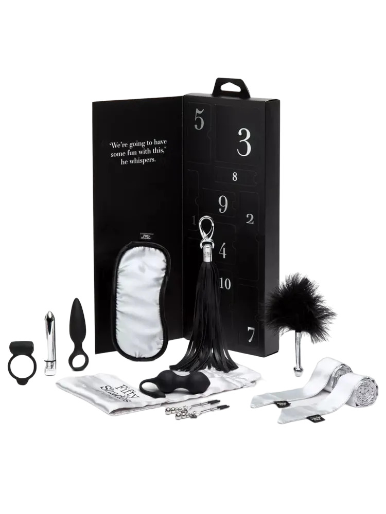 фото Эротический набор pleasure overload 10 days of play gift set fifty shades of grey