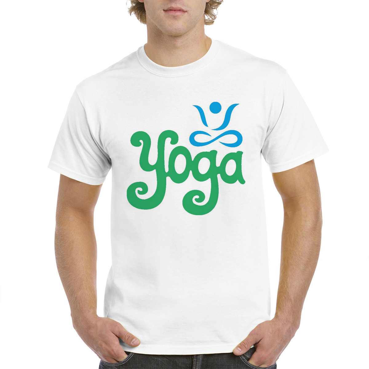 фото Футболка унисекс coolpodarok йога. yoga белая 52 ru
