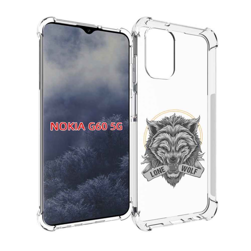 

Чехол MyPads Одинокий-волк мужской для Nokia G60 5G, Прозрачный, Tocco