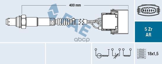 

Лямбда-Зонд Gm FAE арт. 75016, 75016