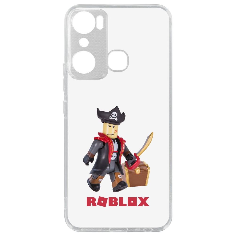 

Чехол-накладка Кейс Roblox-Капитан Ярость для Infinix Hot 20i, Прозрачный