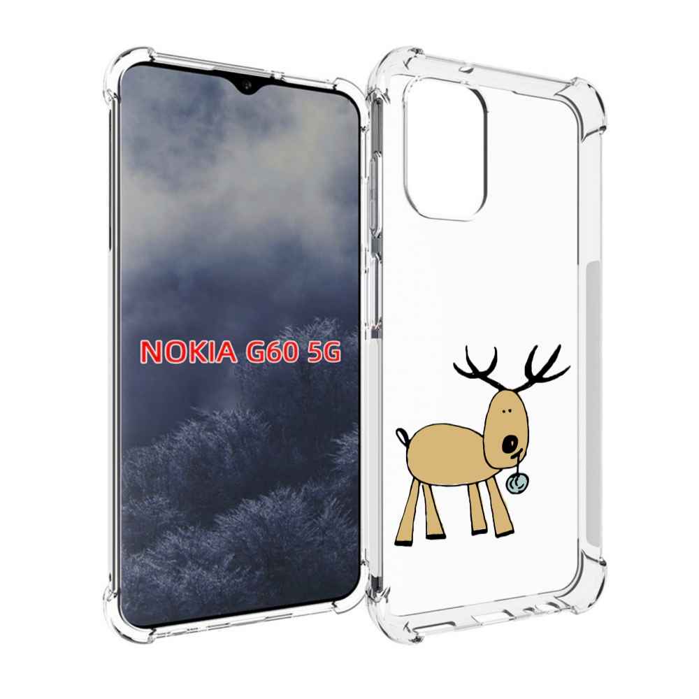 

Чехол MyPads Олень с шариком для Nokia G60 5G, Прозрачный, Tocco