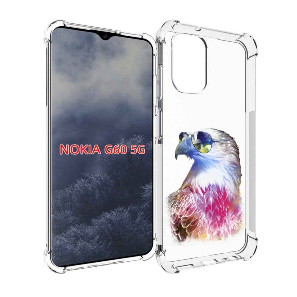 

Чехол MyPads Орел в очках для Nokia G60 5G, Прозрачный, Tocco