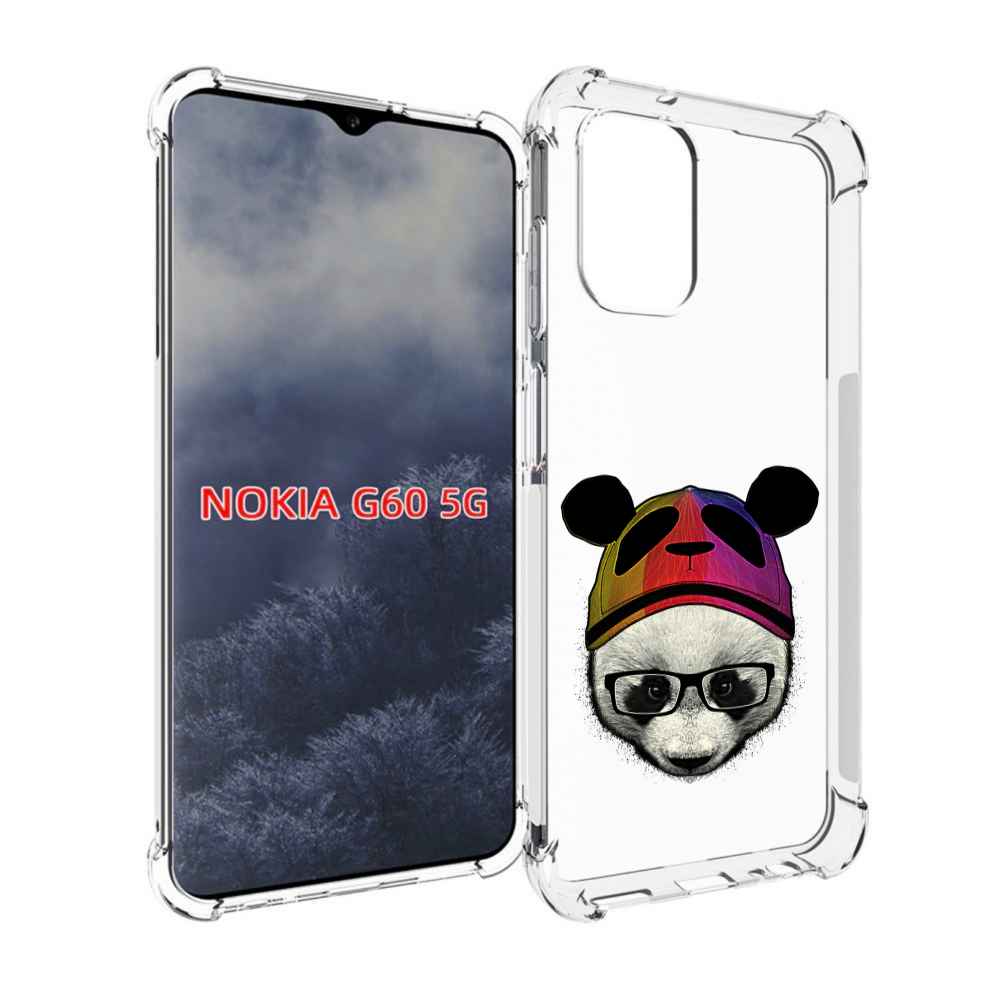 

Чехол MyPads Панда в шапке для Nokia G60 5G, Прозрачный, Tocco