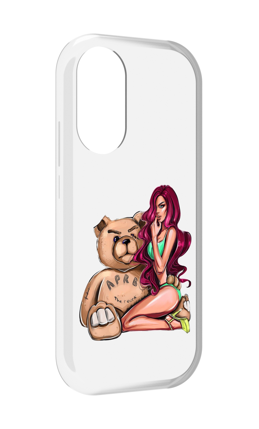 

Чехол MyPads девушка-с-большим-плюшевым-мишкой для Honor X7, Прозрачный, Tocco