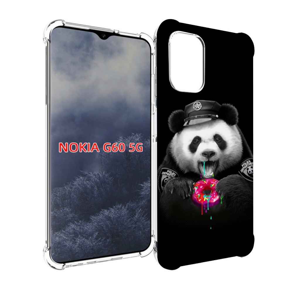 

Чехол MyPads Панда-с-пончиком для Nokia G60 5G, Прозрачный, Tocco