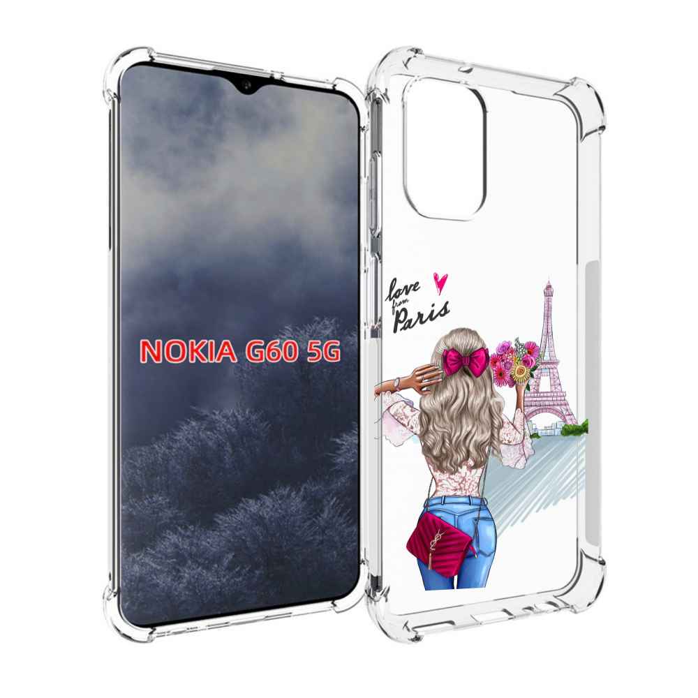 

Чехол MyPads Парижанка женский для Nokia G60 5G, Прозрачный, Tocco