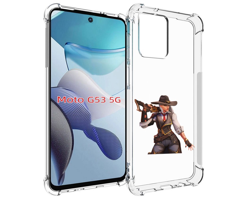 Чехол бампер MyPads overwatch для Motorola Moto G53 противоударный