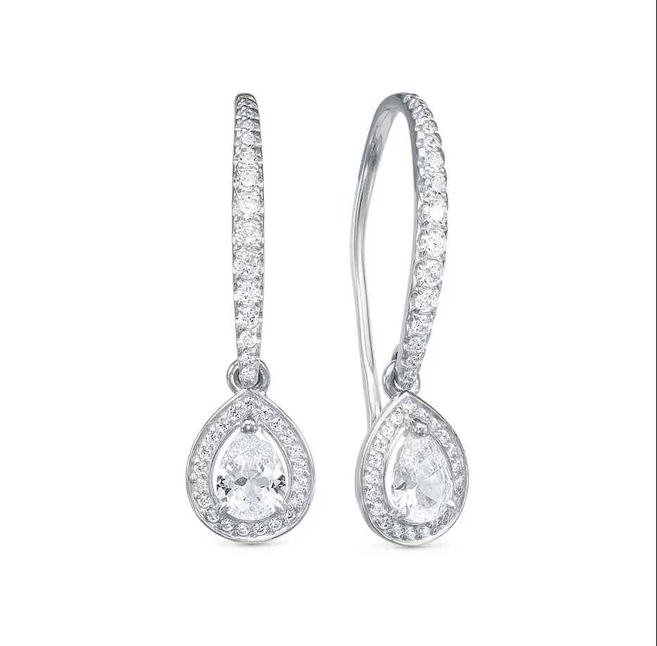 

Серьги из серебра Argentum Z2-10171, фианит, Z2-10171