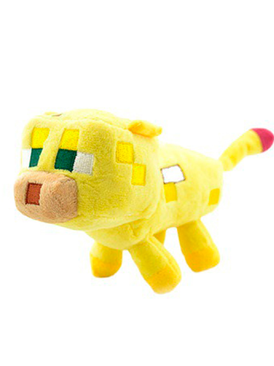 Мягкая игрушка StarFriend Майнкрафт детеныш оцелота, желтый 25 см
