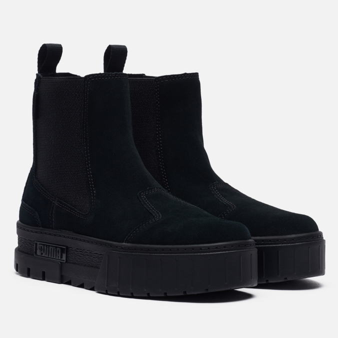 

Полусапоги женские PUMA Mayze Chelsea Suede черные 36 EU, Mayze Chelsea Suede