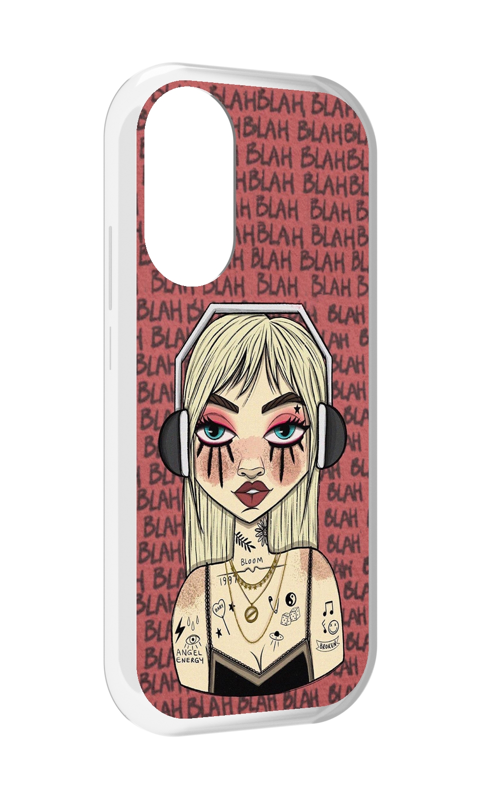 

Чехол MyPads дерзкая-девушка-в-наушниках женский для Honor X7, Прозрачный, Tocco