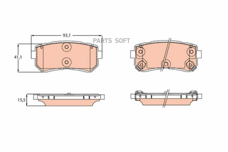 

Колодки дисковые з. hyundai ix20 10> Gdb3641