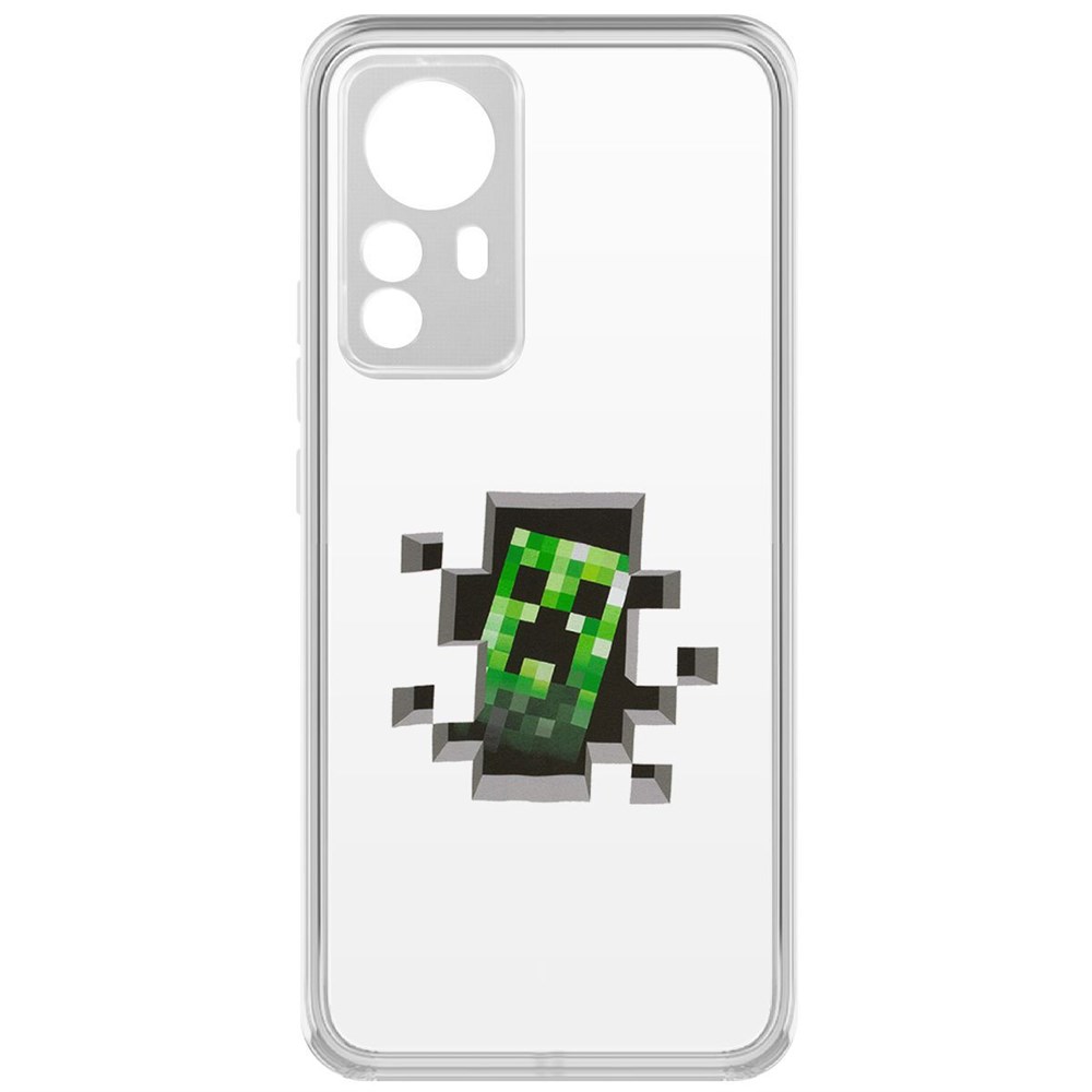 Чехол-накладка Minecraft-Крипер для Xiaomi 12 Pro