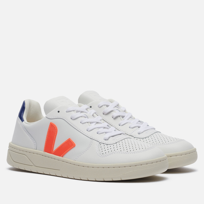 

Кроссовки мужские VEJA V-10 Leather белые 44 EU, V-10 Leather