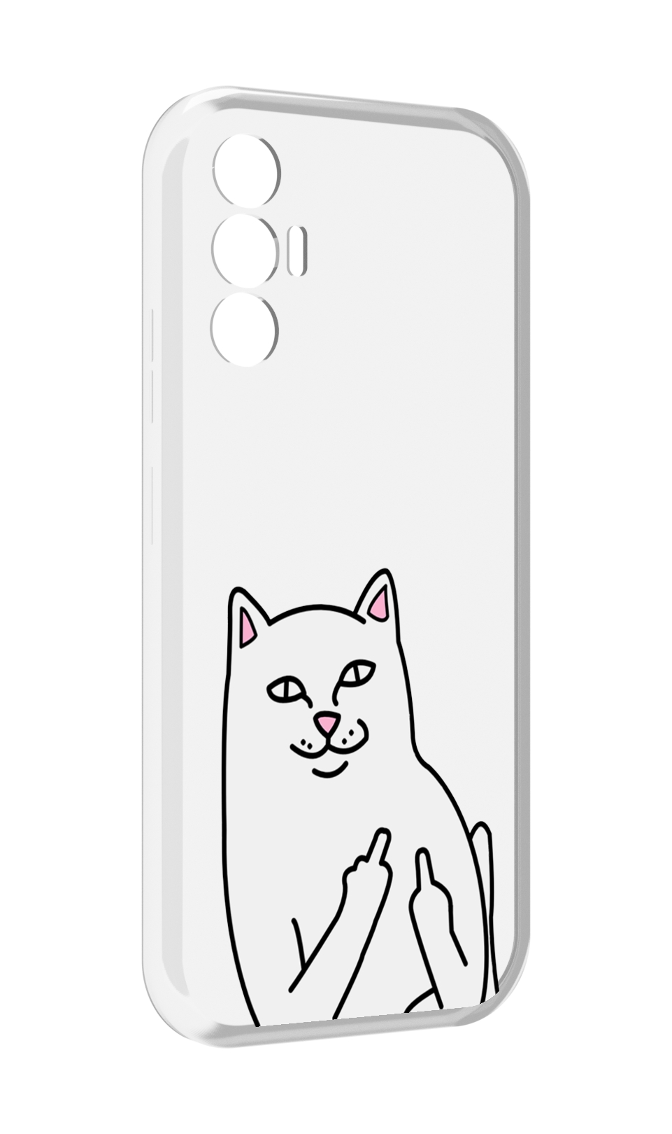 

Чехол MyPads котяра для Tecno Pova 3, Прозрачный, Tocco