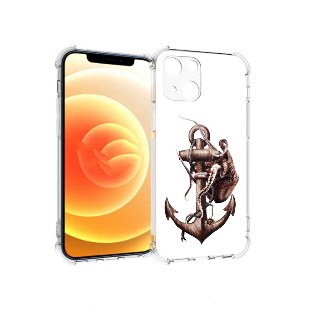 

Чехол MyPads Tocco для Apple iPhone 13 ржавый якорь (PT163239.611.579), Прозрачный, Tocco