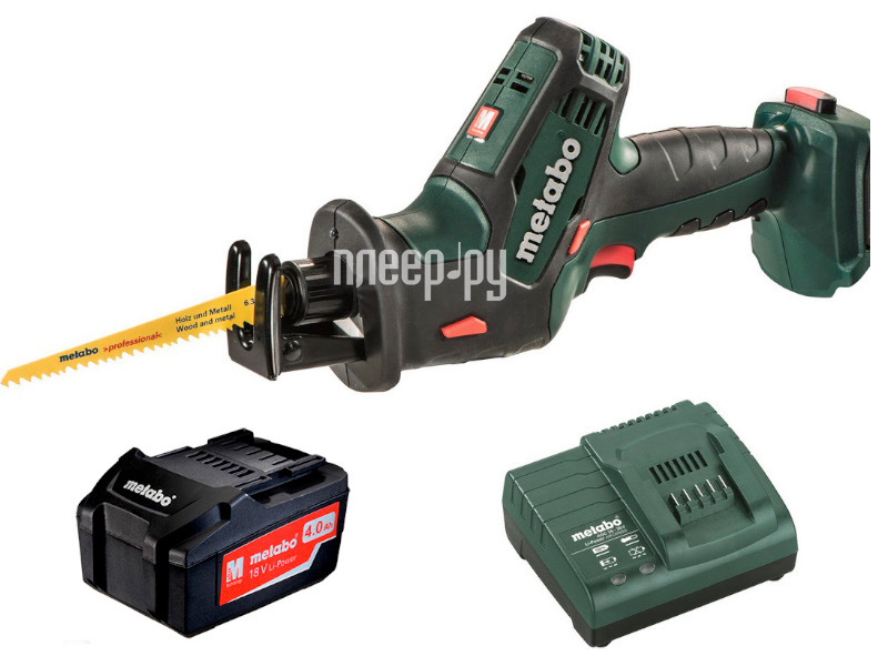 фото Пила metabo sse 18 ltx compact 1x4ah li-power + зу asc55 t03340 nobrand