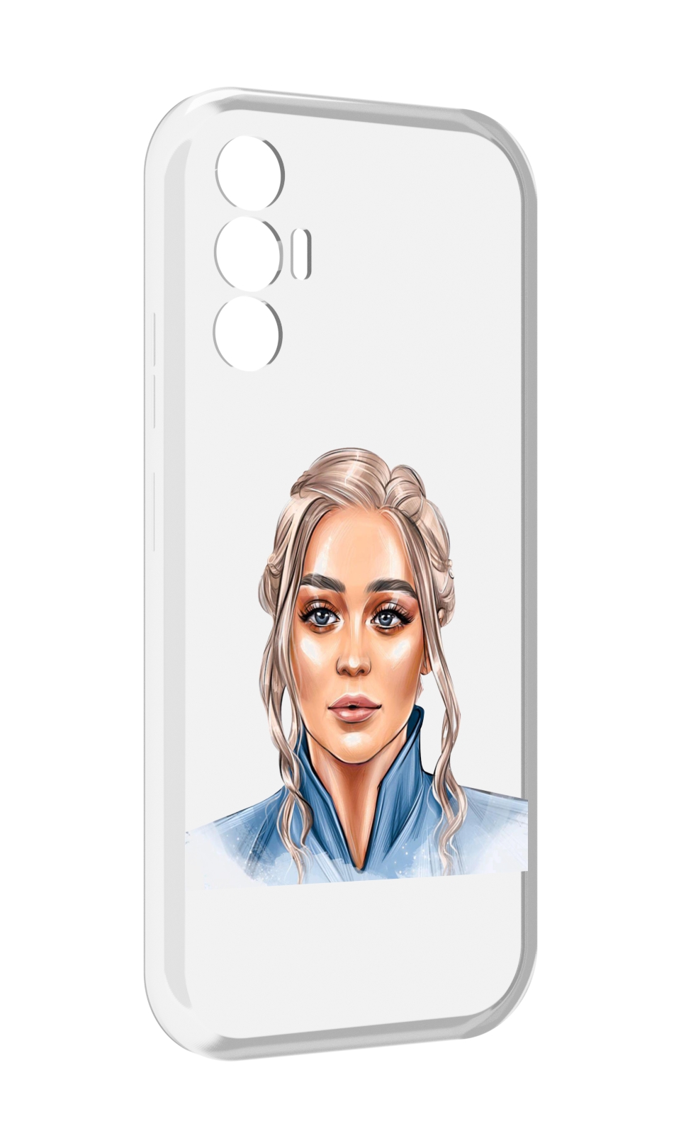 

Чехол MyPads красивая-нарисованная-девушка-блондинка женский для Tecno Pova 3, Прозрачный, Tocco