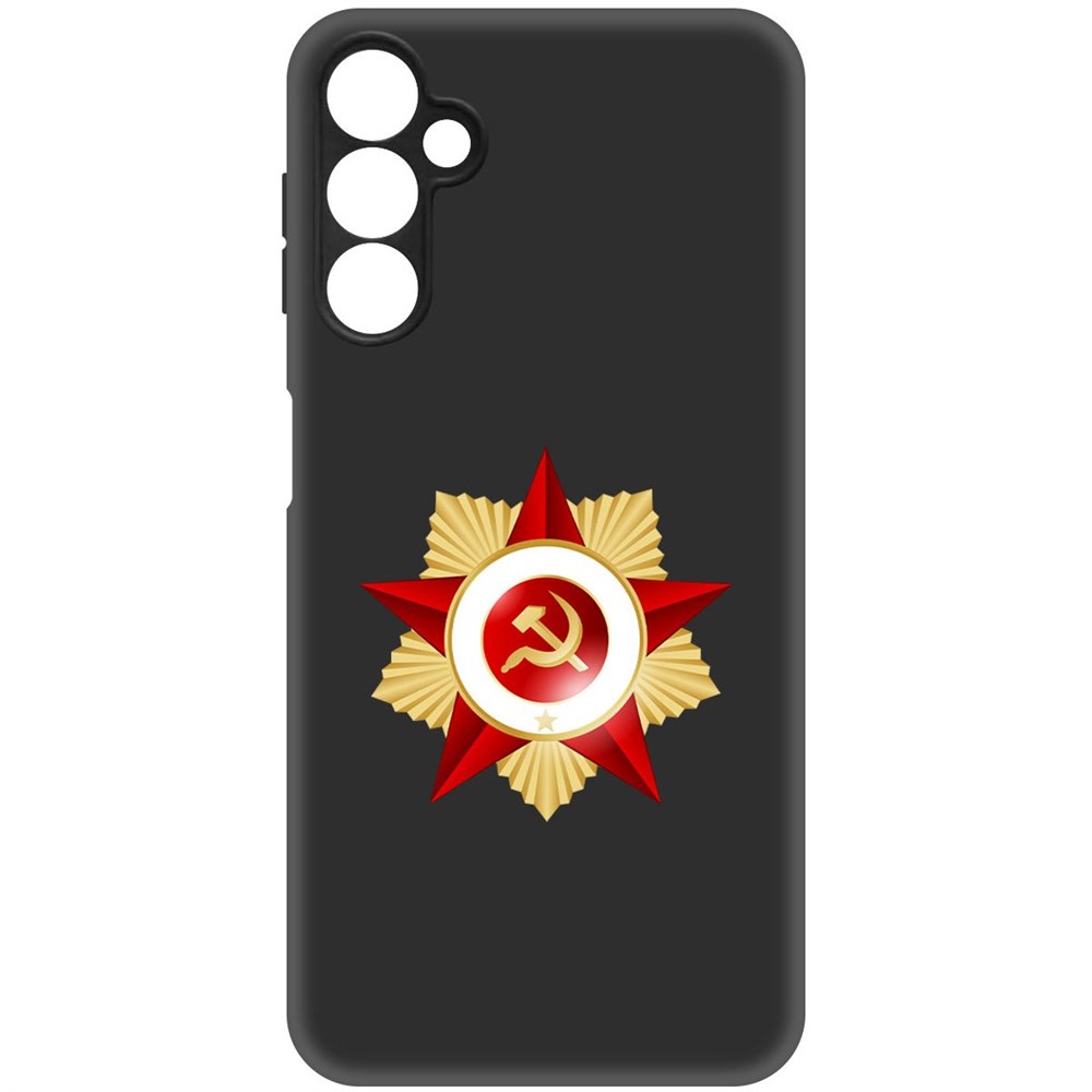 

Чехол-накладка Софт Красная Звезда для Samsung Galaxy A24 (A245), Черный, 418052