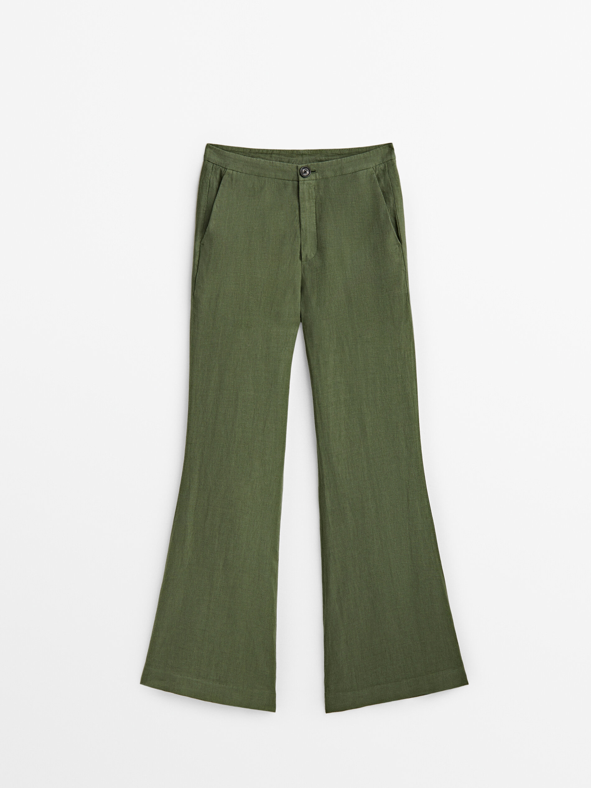

Брюки женские Massimo Dutti 05037937527 хаки 34, 05037937527
