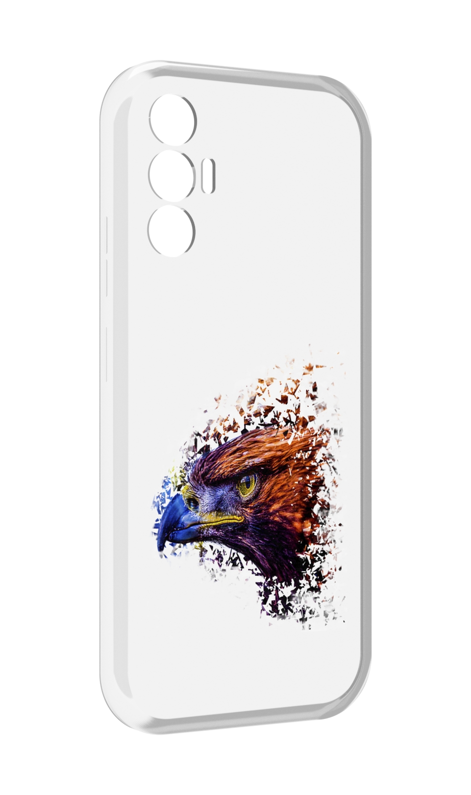 

Чехол MyPads красочный орел для Tecno Pova 3, Прозрачный, Tocco