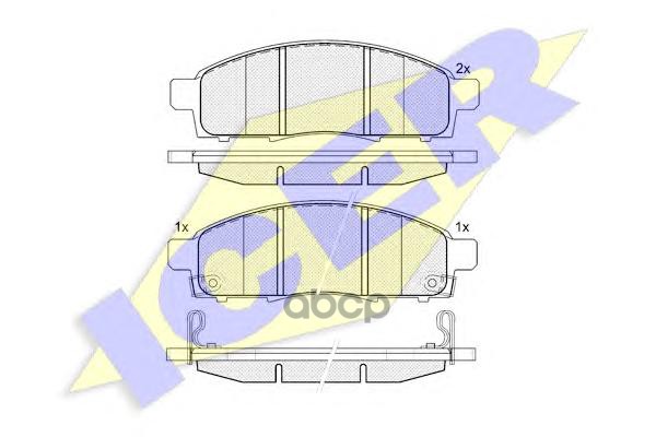 

Колодки Торм.Диск. Nissan Nv200 09- Icer 141966