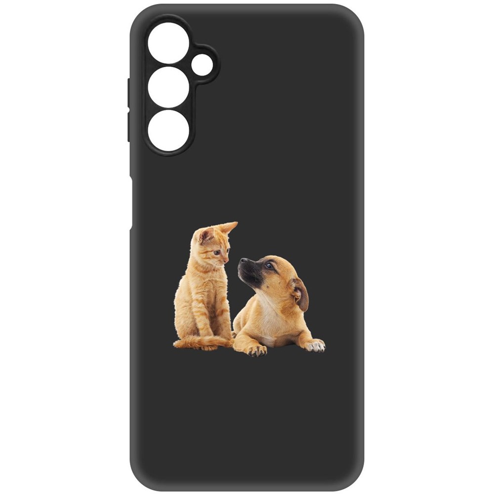 

Чехол-накладка Софт Лучшие друзья для Samsung Galaxy A24 (A245), Черный, 418075