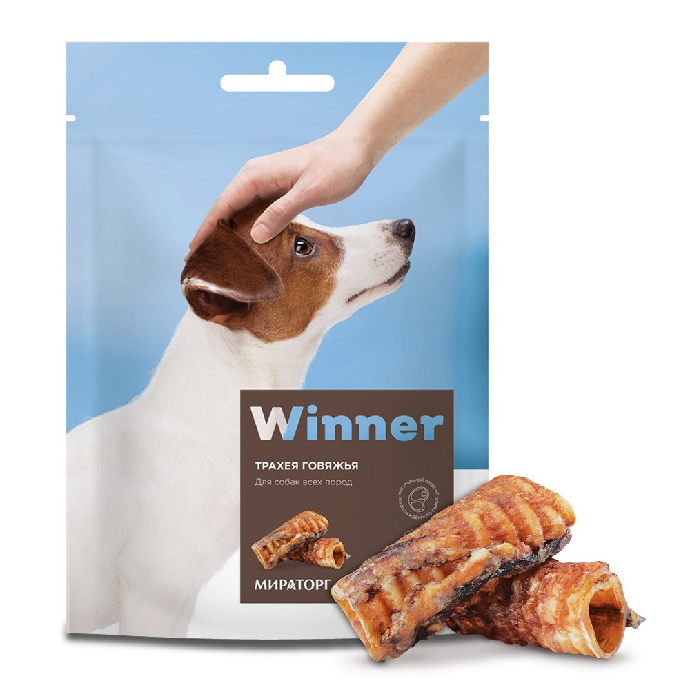 

Лакомство для собак Winner, трахея говяжья, 50г