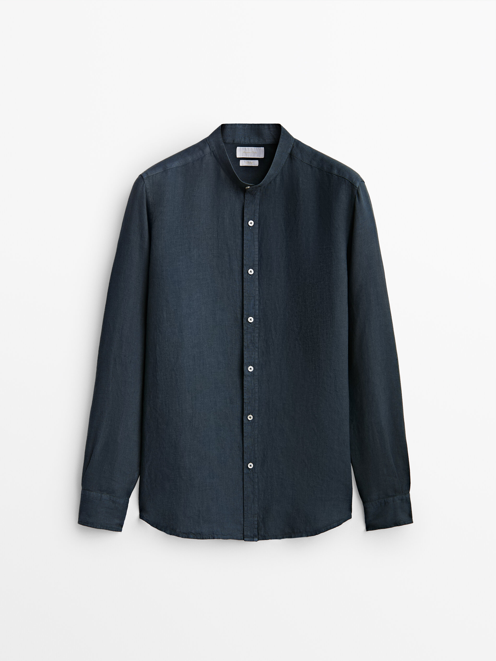 

Рубашка мужская Massimo Dutti 00187446401 синяя S, 00187446401