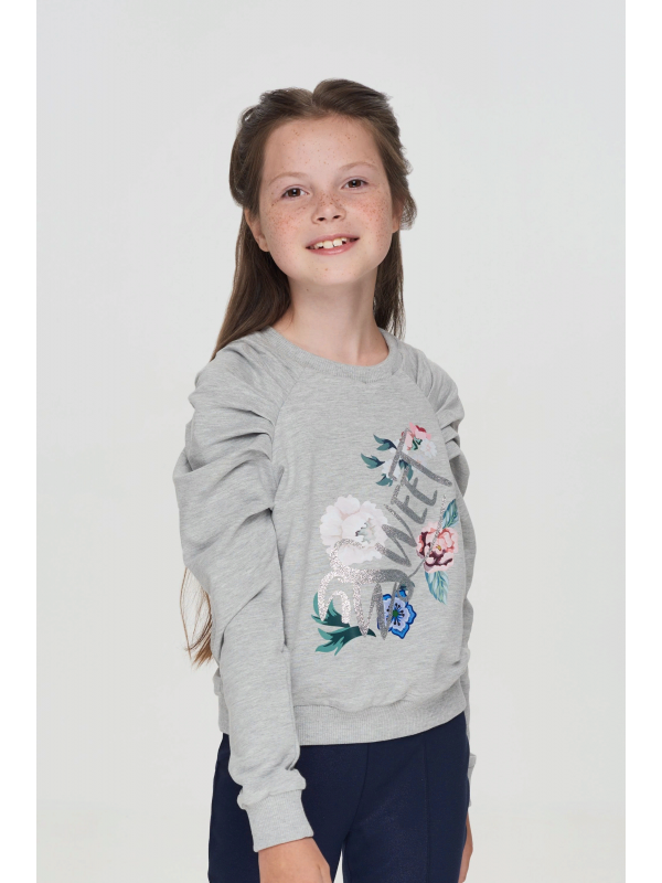 

Свитшот детский Choupette 17,98 серый р.128, 17,98