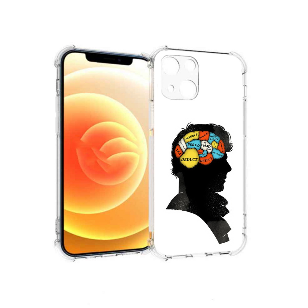 

Чехол MyPads Tocco для Apple iPhone 13 темный рисунок (PT163239.611.640), Прозрачный, Tocco