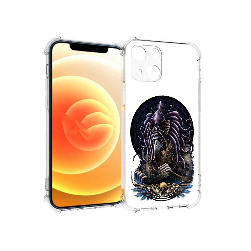 

Чехол MyPads Tocco для Apple iPhone 13 умный ворон (PT163239.611.650), Прозрачный, Tocco