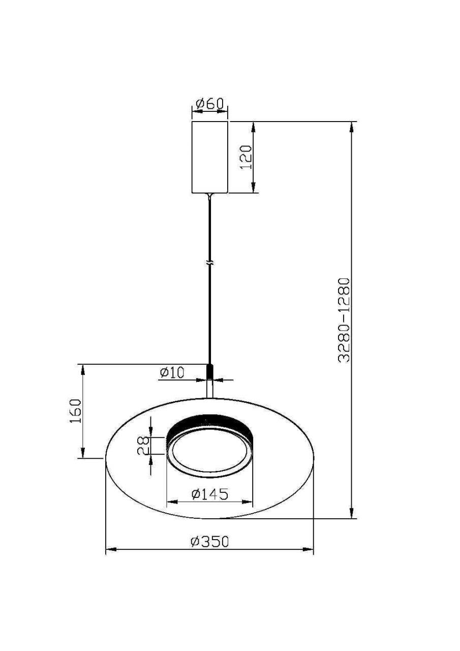 

Подвесной светильник Maytoni El MOD041PL-L15B3K1 12 Вт LED IP 20