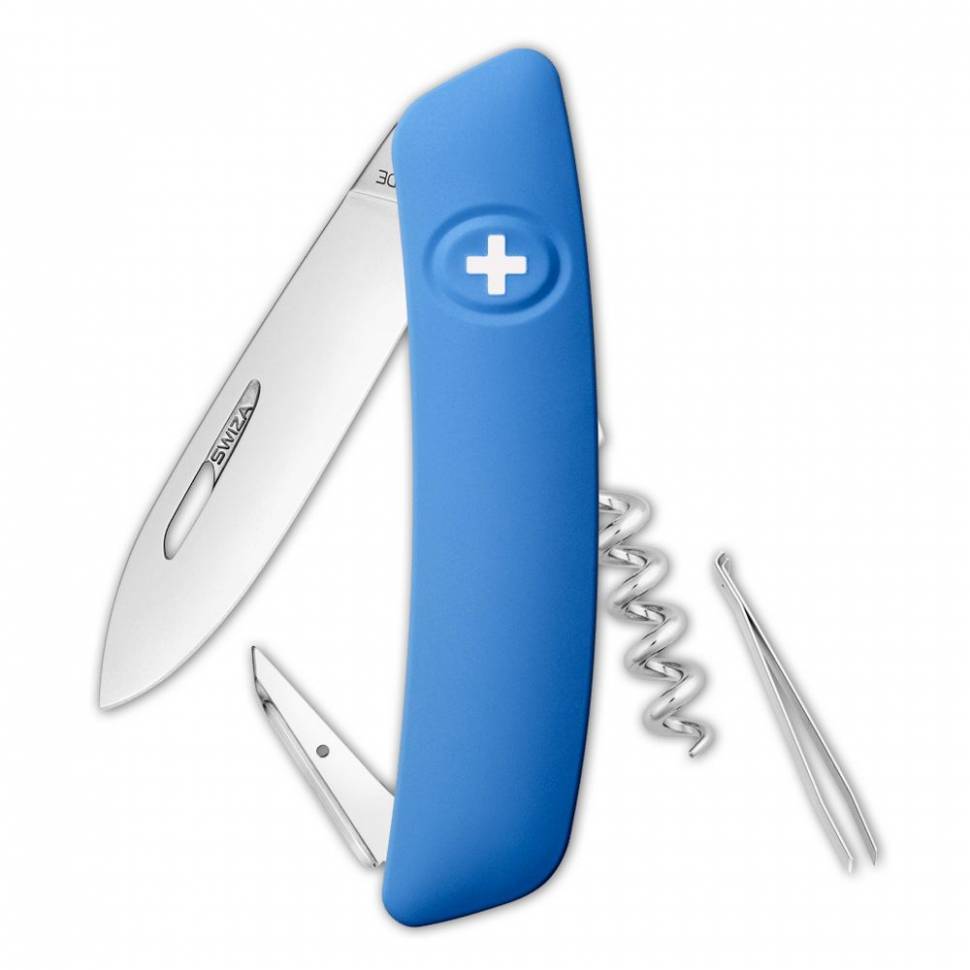 фото Швейцарский нож swiza d05 standard, 95 мм, 12 функций, синий