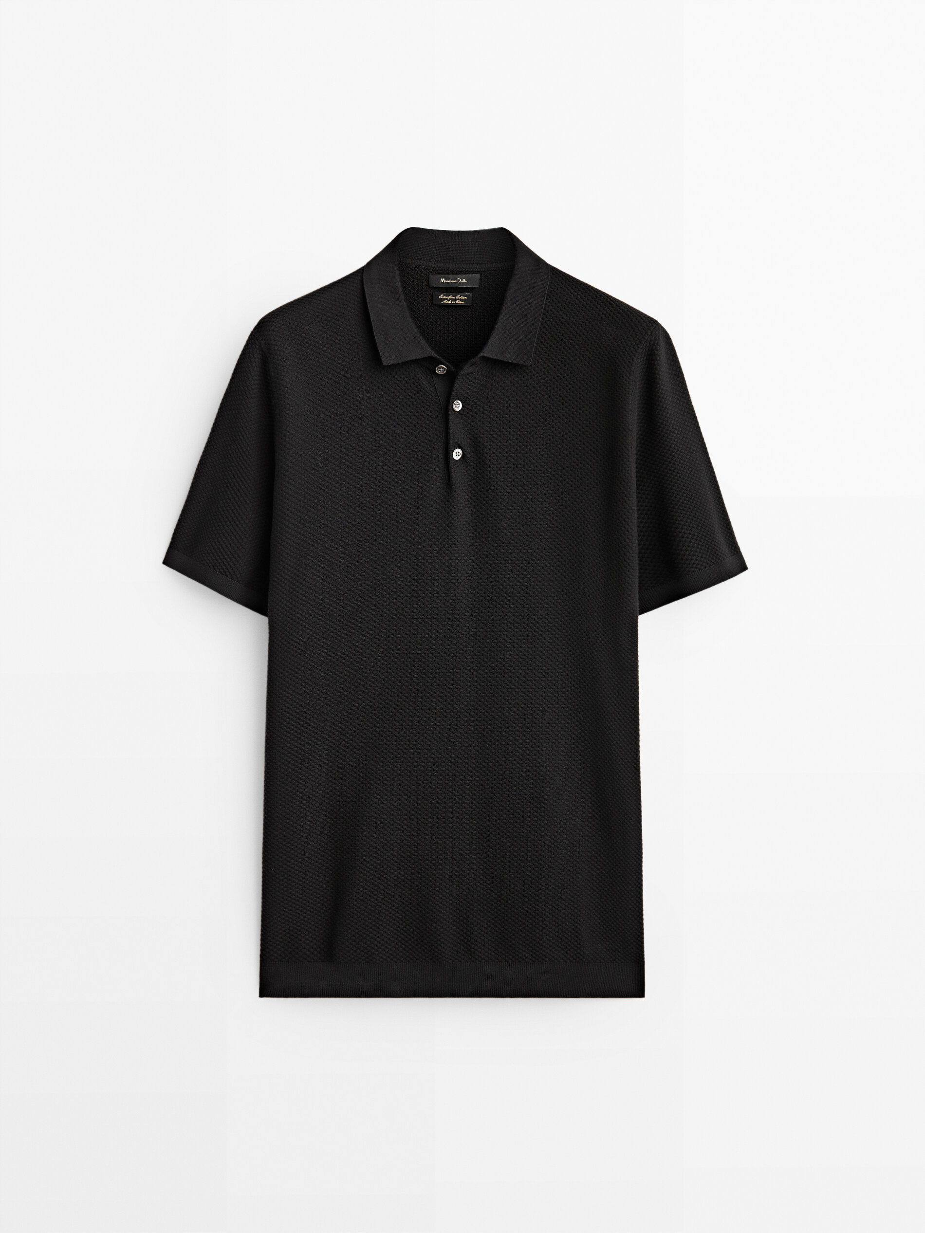 

Футболка мужская Massimo Dutti 00901401800 черная 2XL, 00901401800