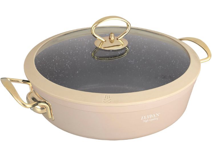 

Жаровня Zeidan latte 280 см 4,6 л, Бежевый, ZEIDAN Z-501019 LATTE 4,6л