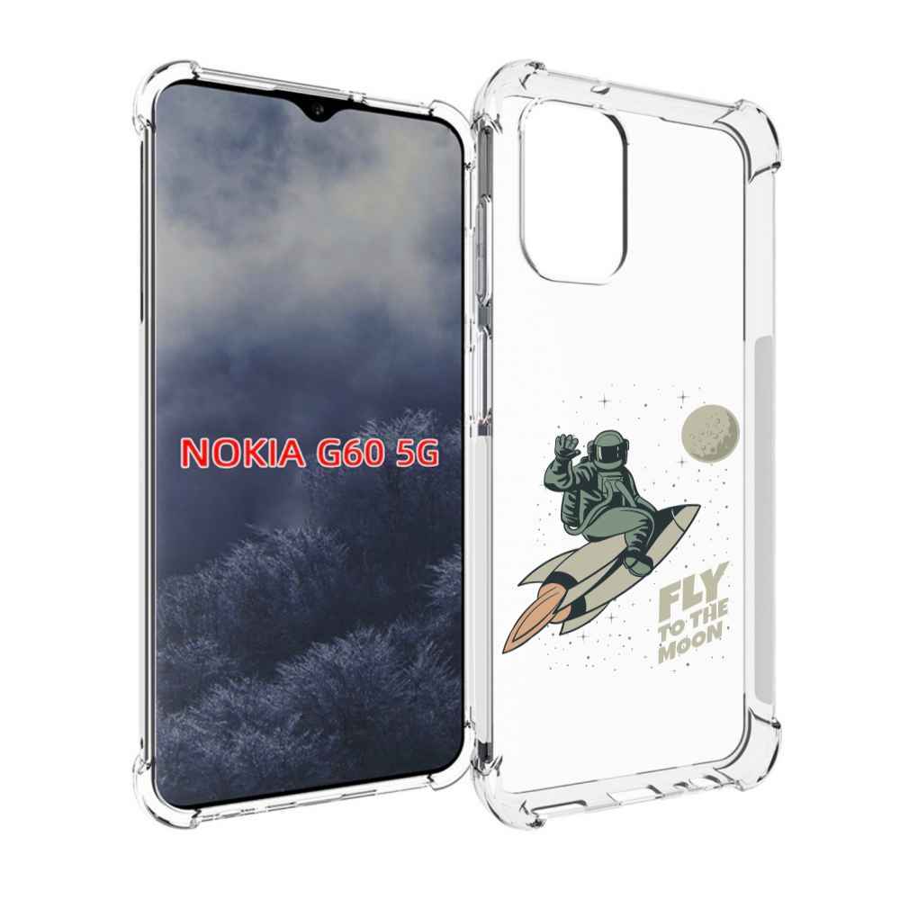 

Чехол MyPads Полет-на-Луну для Nokia G60 5G, Прозрачный, Tocco