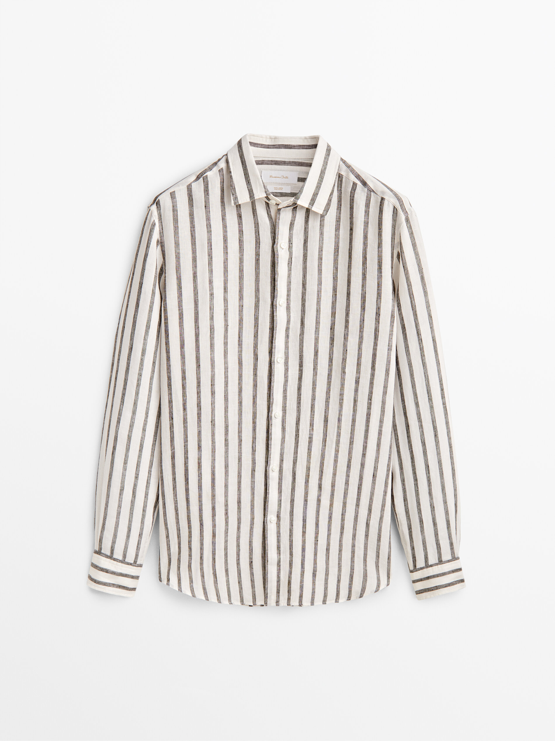 

Рубашка мужская Massimo Dutti 00102302897 зеленая XL, 00102302897