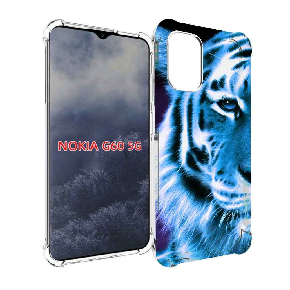 

Чехол MyPads Половина-тигра мужской для Nokia G60 5G, Прозрачный, Tocco
