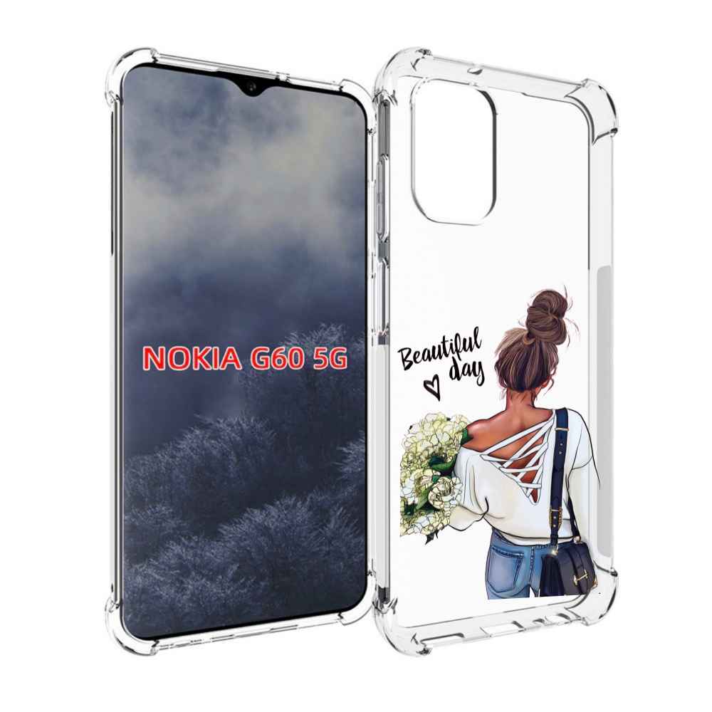 

Чехол MyPads Прекрасный-день для Nokia G60 5G, Прозрачный, Tocco