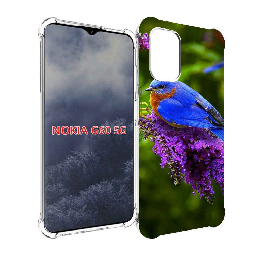 

Чехол MyPads Птица-сиреневая для Nokia G60 5G, Прозрачный, Tocco
