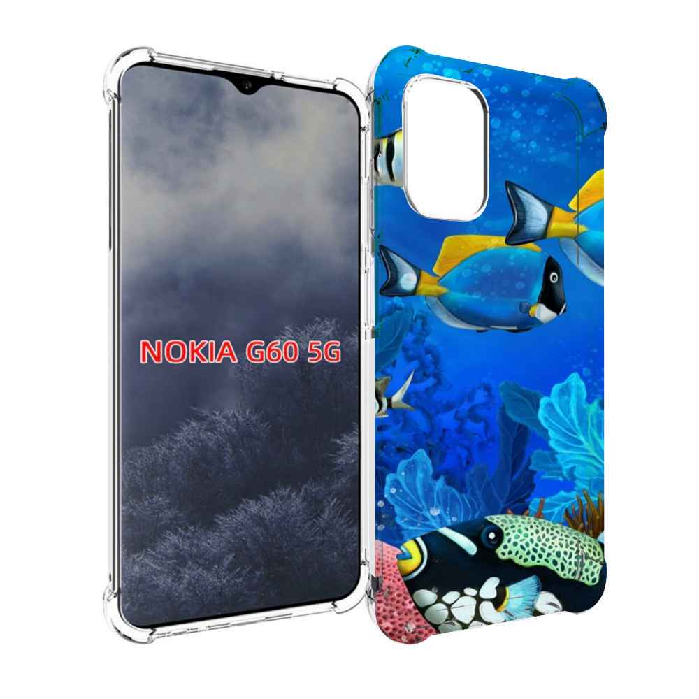 

Чехол MyPads Рыбки для Nokia G60 5G, Прозрачный, Tocco