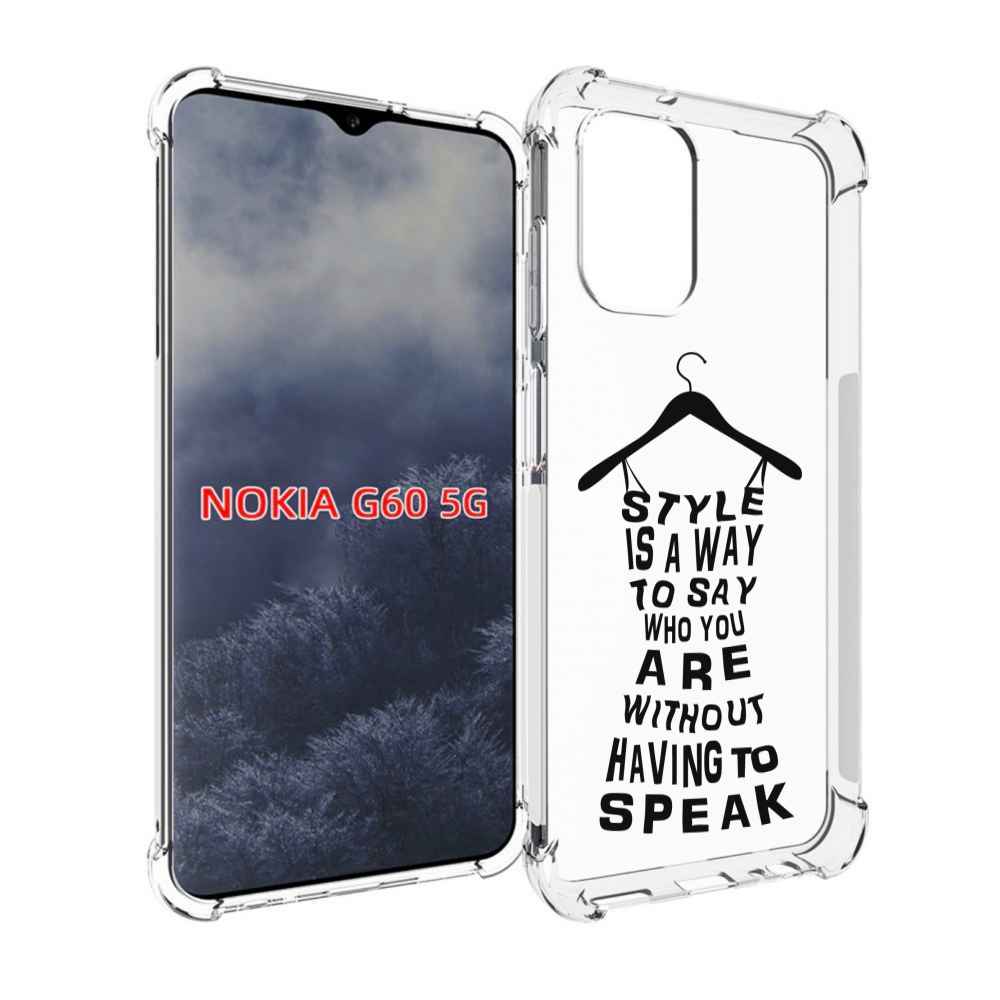 

Чехол MyPads Сарафан-из-слов для Nokia G60 5G, Прозрачный, Tocco
