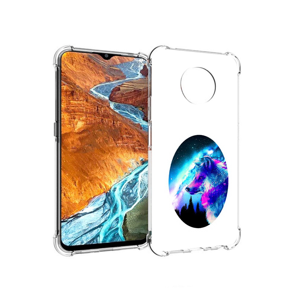 

Чехол MyPads Tocco для Nokia G300 голубой волк (PT224563.108.293), Прозрачный, Tocco
